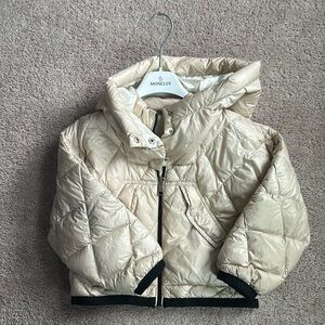 Champagne gold moncler coat